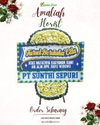 Papan Bunga Duka di Menganti
