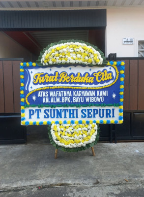 Papan Bunga Duka di Menganti